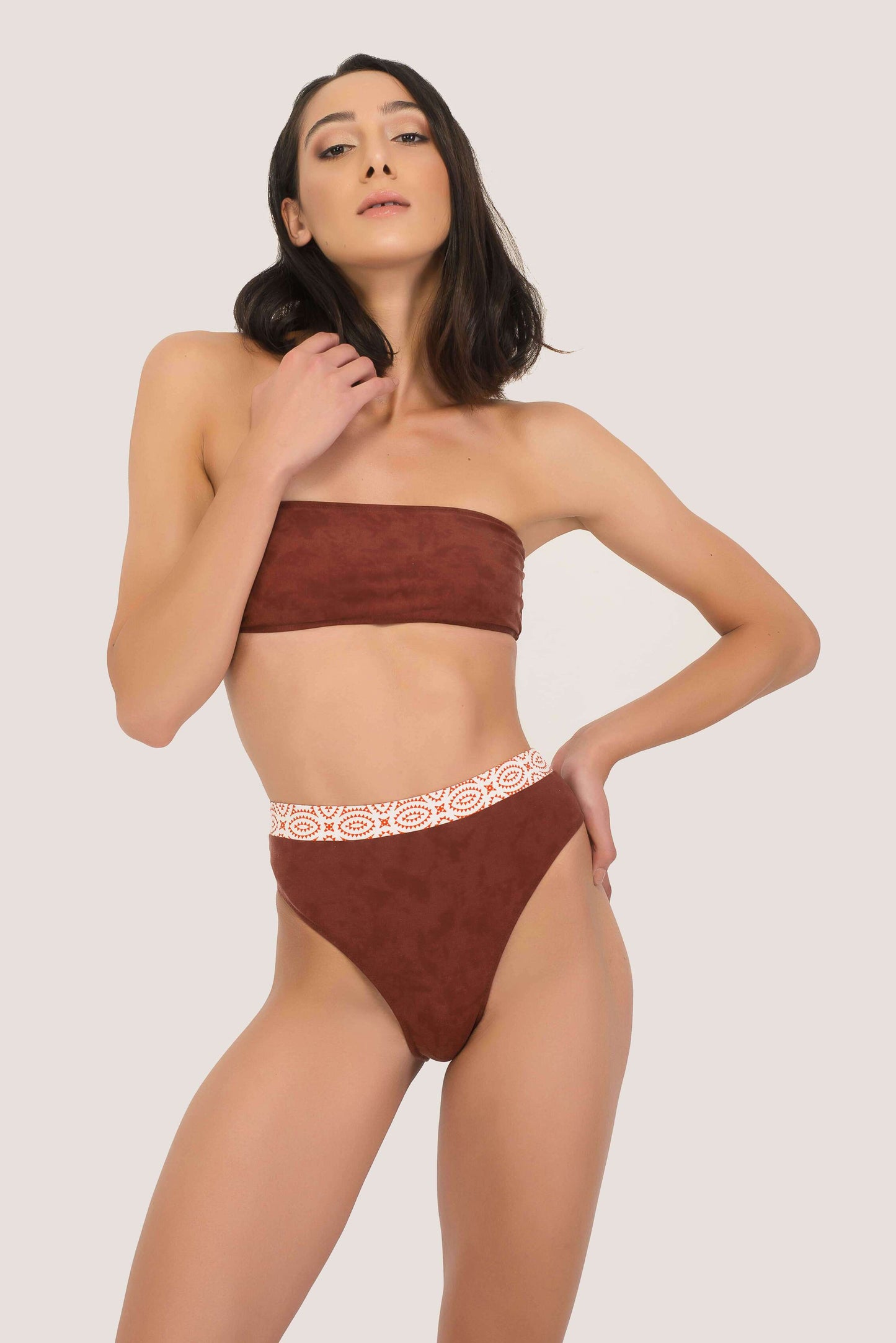 ETHNO reversible bandeau bikini