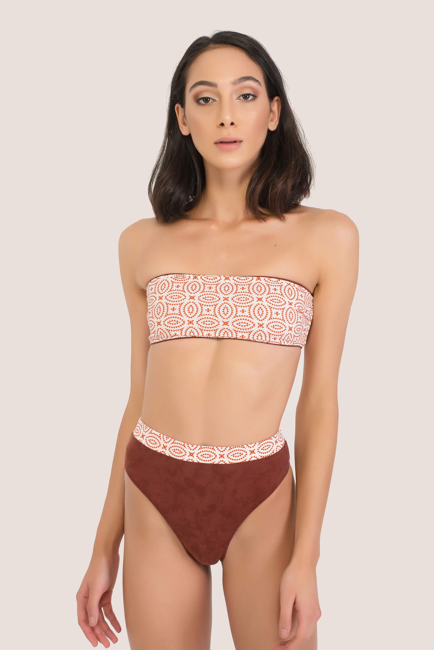 ETHNO reversible bandeau bikini